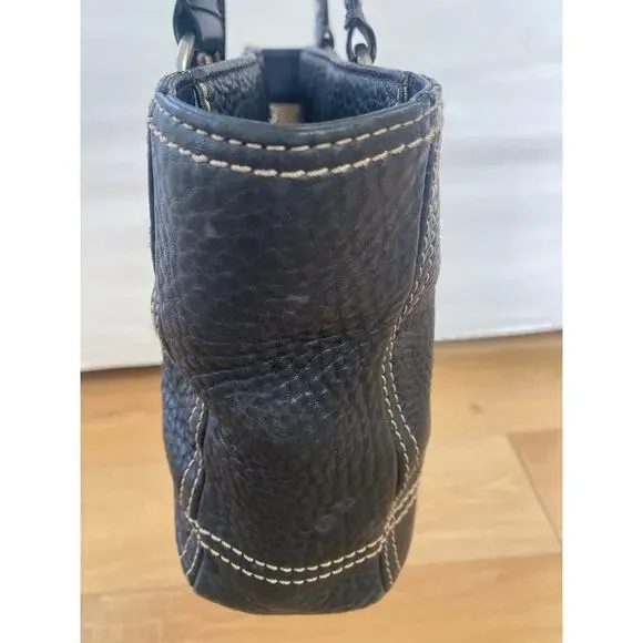 Coach Chelsea F12339 Black Pebbled Leather Shoulder Bag - Picture 6 of 13